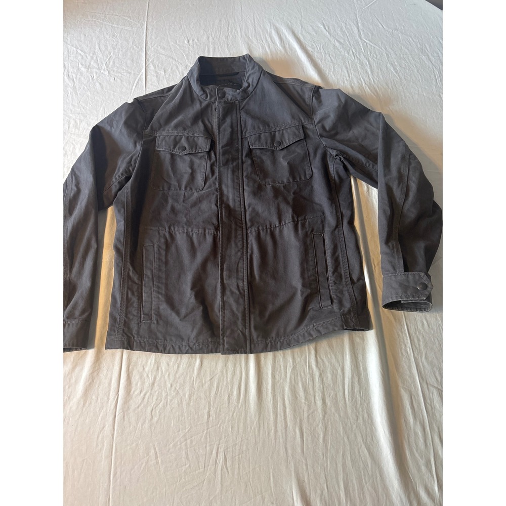 Banana Republic Men's Military Field Jacket in Dark Gray